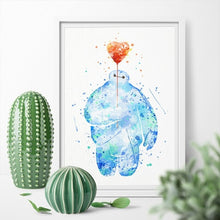 Big Hero 6 Baymax Watercolor Canvas Print