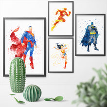 DC's Justice League Flash Watercolor Canvas Painting